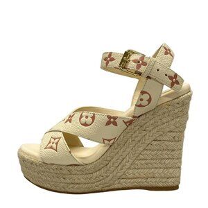 LOUIS VUITTON Starboard Line Sandals - Cream Pink Women's Sandals 728-072925
